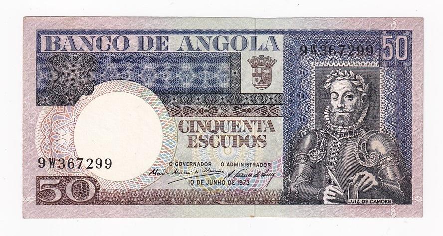 Ангола Банкнота 50 эскудо 1973 год AUNC- (42270)
