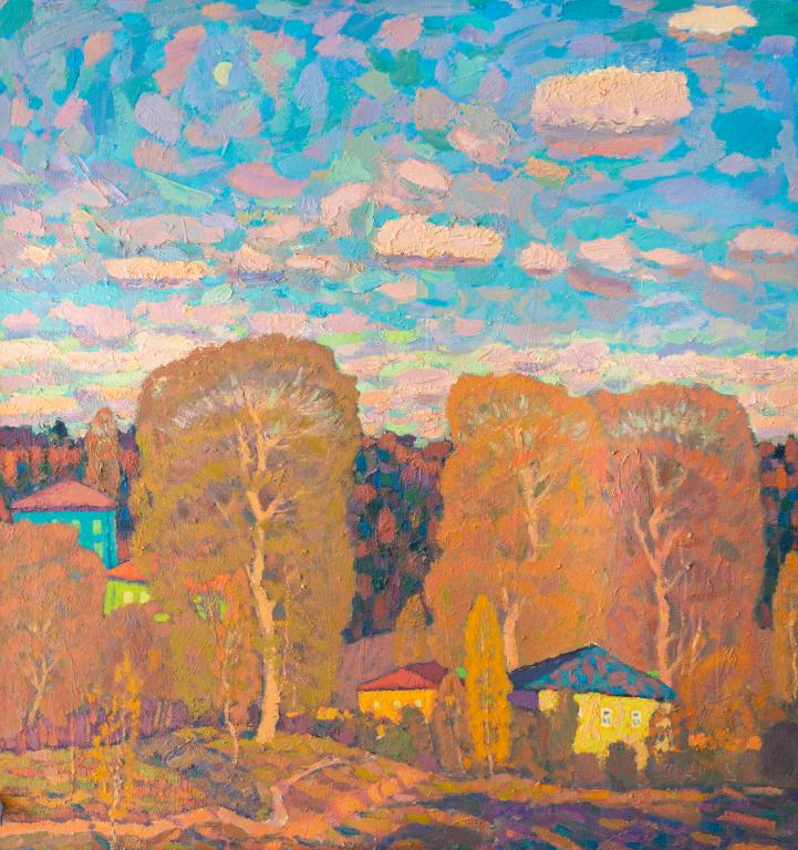 Картина "К вечеру" холст, масло 2011 г. Художник Хамков Владимир Иванович