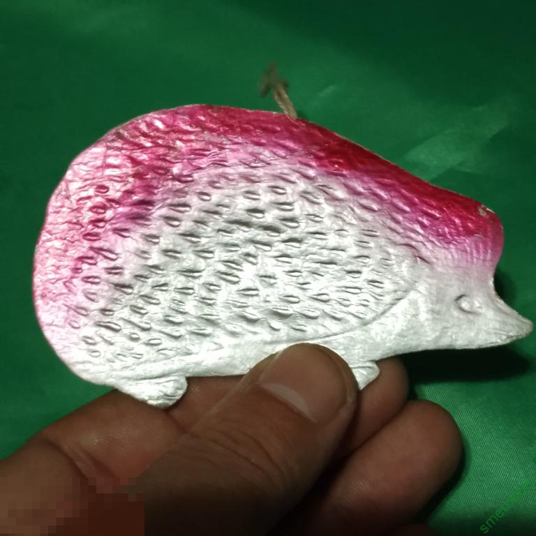 Елочная игрушка СССР картонаж ежик