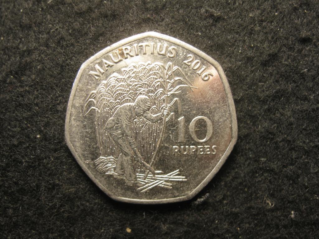 Маврикий 10 рупий, 2016 AU, блеск, тростник, сельское хозяйство, Сивусагур Рамгулам (1.26)