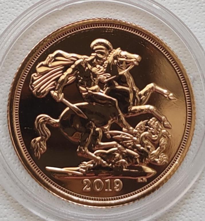 Великобритания соверен  2019  золото 0,2354 унции