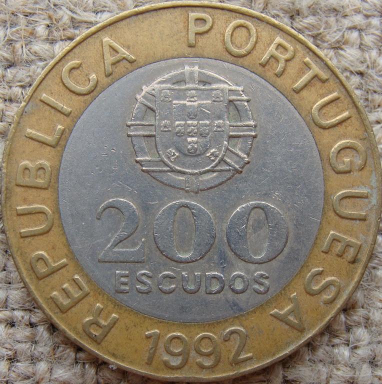 Португалия 200 эскудо 1992 год