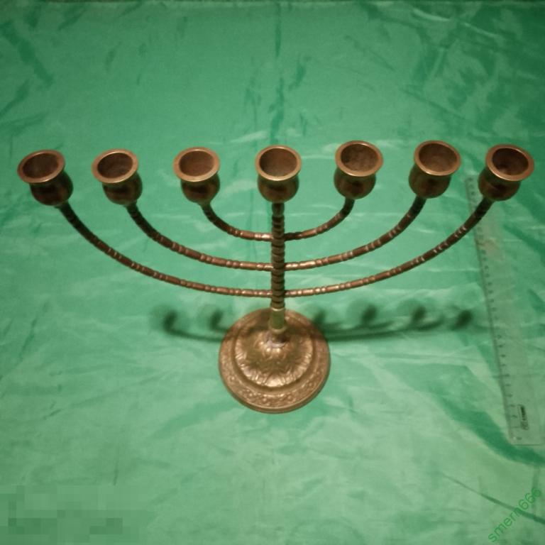 Подсвечник минора бронза