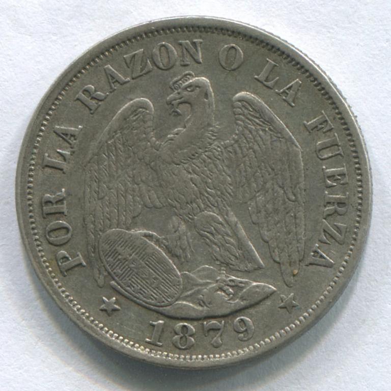 ЧИЛИ 20 СЕНТАВО 1879 GVF