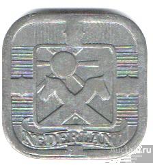 Нидерланды 5 центов 1941 г. (квадрат) 9_4_31