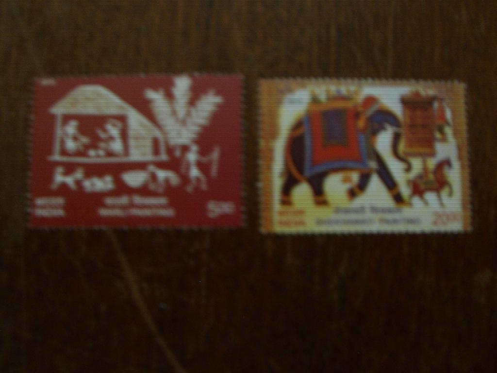 Индия 2012   картины варли и шехкавати