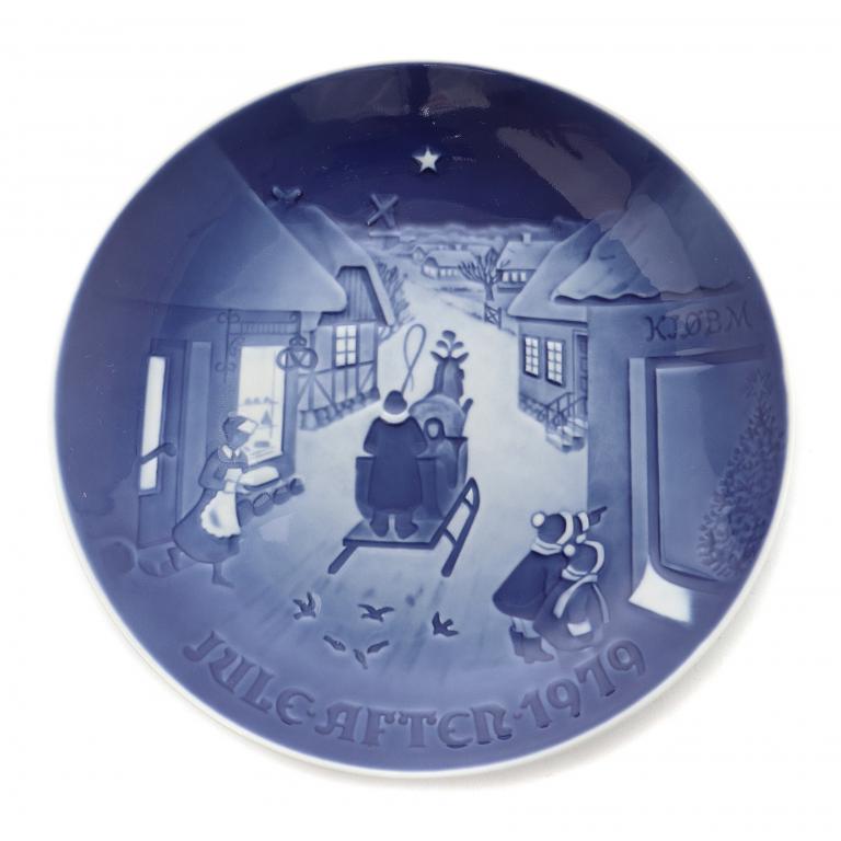 Рождественская фарфоровая тарелка. Bing & Grondahl, 1979 год