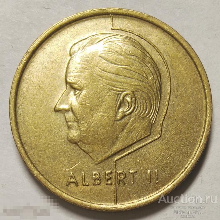 Бельгия 5 франков 1994, BELGIE