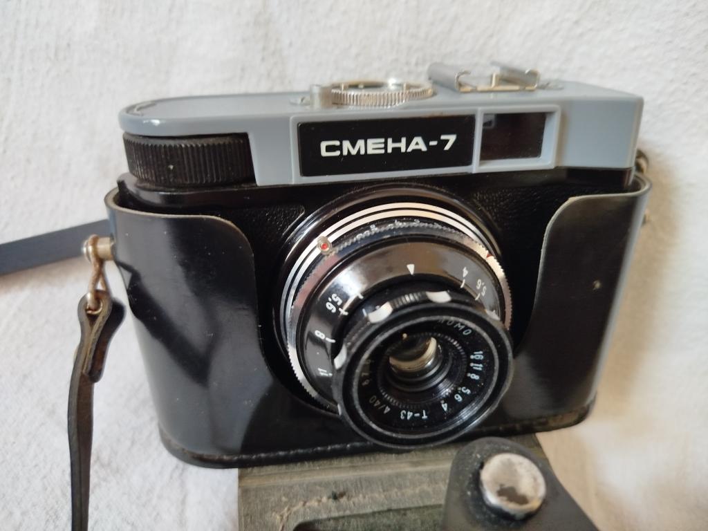 Фотоаппарат плёночный Смена-7 1960-е гг. рабочий отличное состояние
