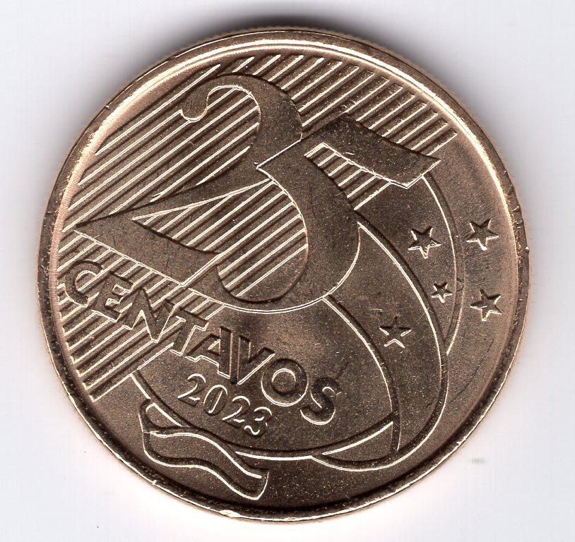 25 сентаво - Бразилия - 2023 - Деодору да Фонсека - KM#650 - UNC
