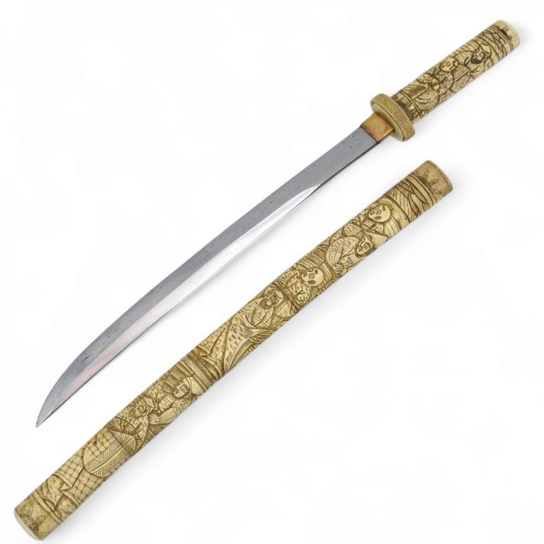 Вакидзаси в костяной оправе (94691)