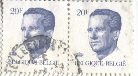 1984 Бельгия.Стандарт Король Бодуэн 1.20фр.гаш пара