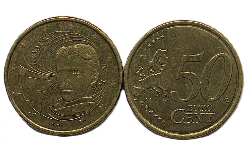 ХОРВАТИЯ 50 евроцентов 2023. Никола Тесла
