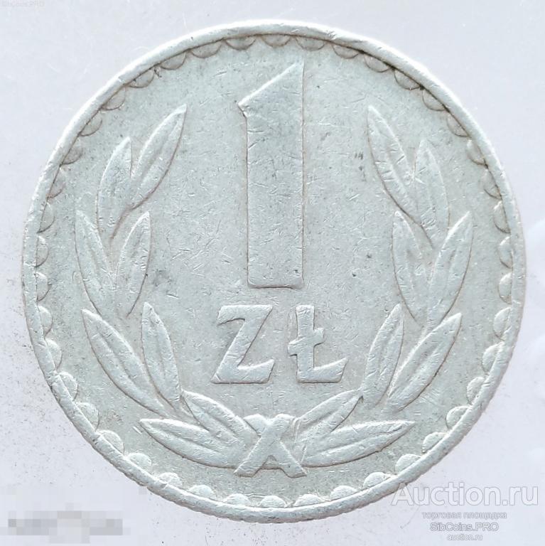 Польша 1 злотый, 1977