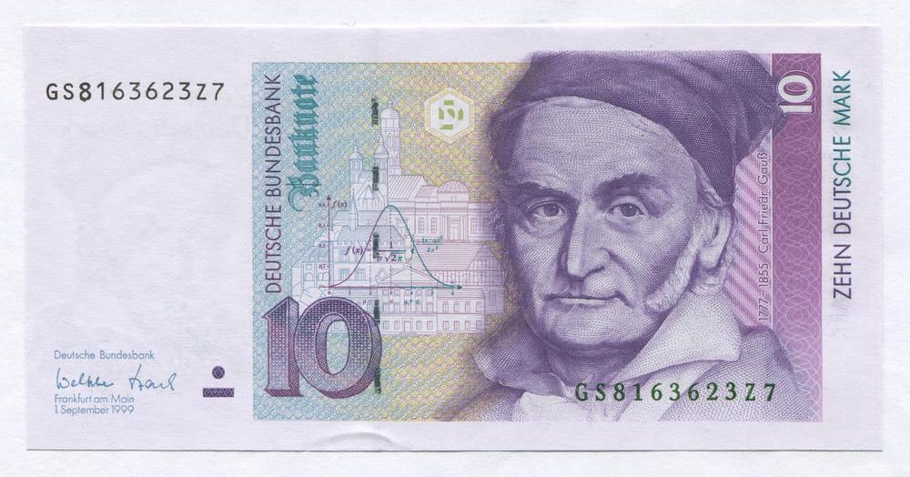 ГЕРМАНИЯ/ФРГ 10 МАРОК 1999 AUNC