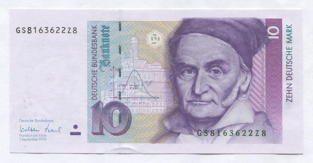 ГЕРМАНИЯ/ФРГ 10 МАРОК 1999 AUNC