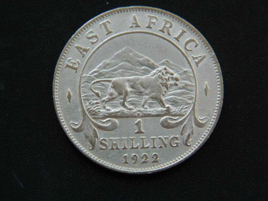 Восточная Африка 1 шиллинг 1922 Серебро