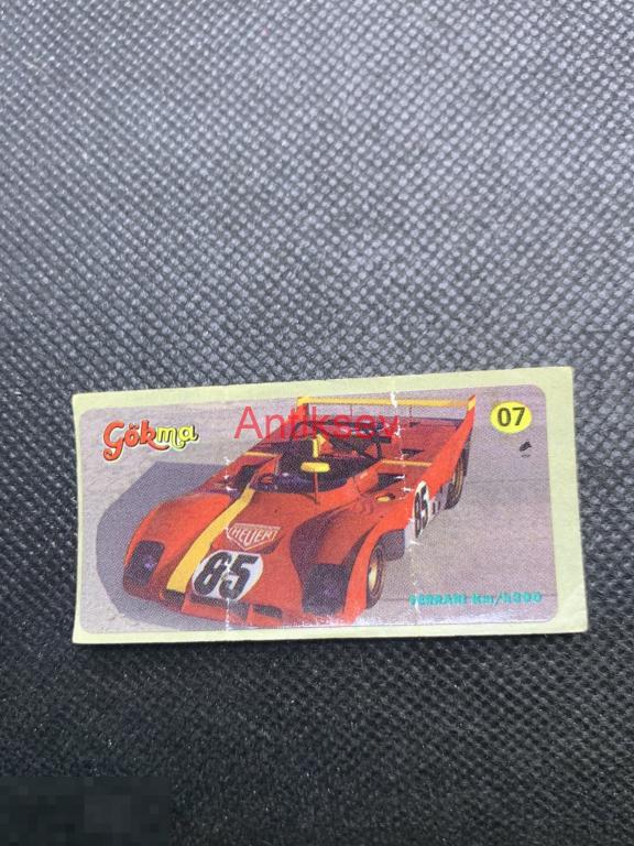 Наклейка от жвачки Gokma авто № 7