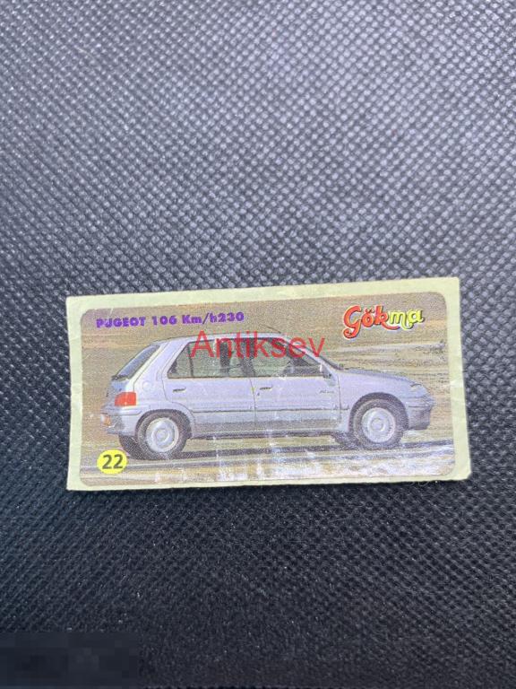 Наклейка от жвачки Gokma авто № 22