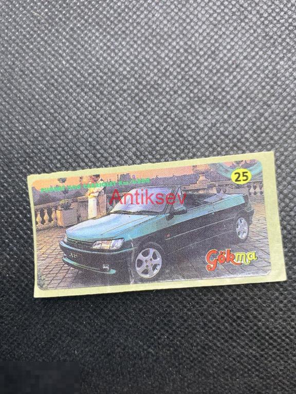 Наклейка от жвачки Gokma авто № 25