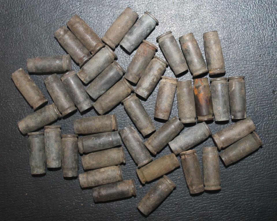 Гильзы 7,62х25 СССР. 38 шт отстрел, 2 разбор. Лотом 40 шт.