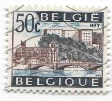 1965 Бельгия.Стандарт.Достопримечательности 1м.гаш