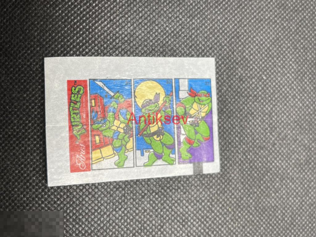 Вкладыш от жвачки Aries Turtles