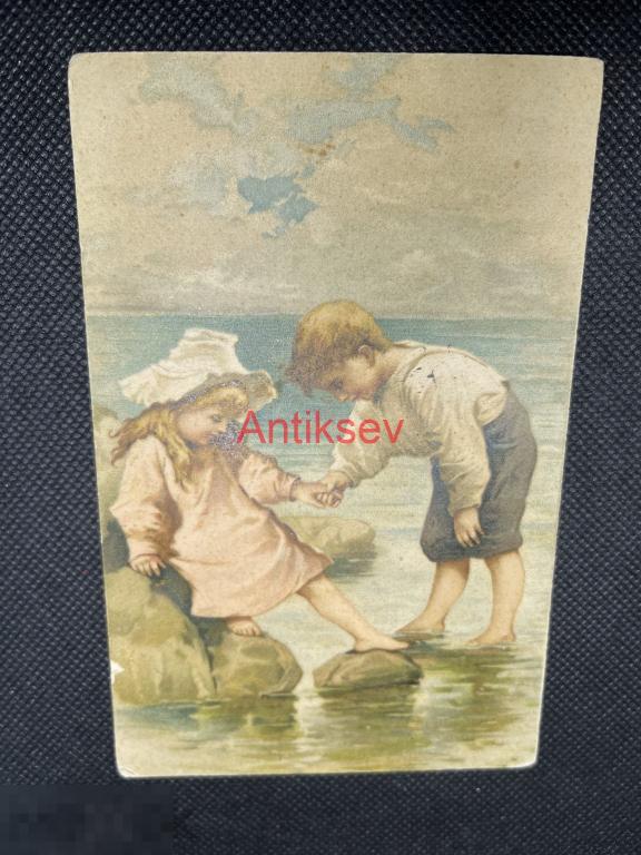 Открытка до 1917 Дети подписана
