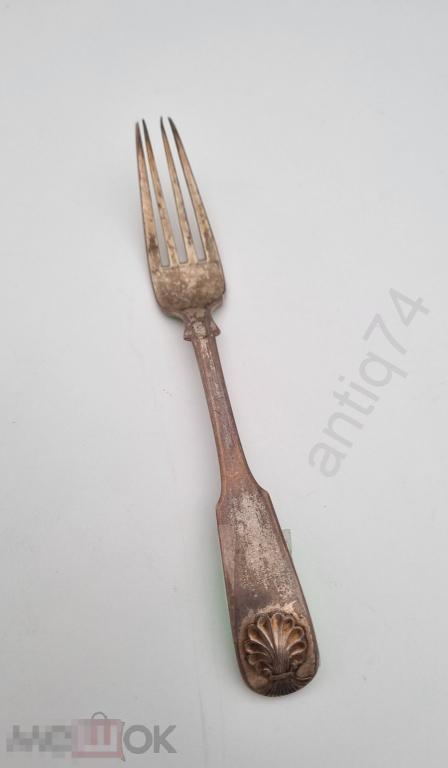 Вилка красивая. Серебро, 84 проба. Масоны?    (6062)