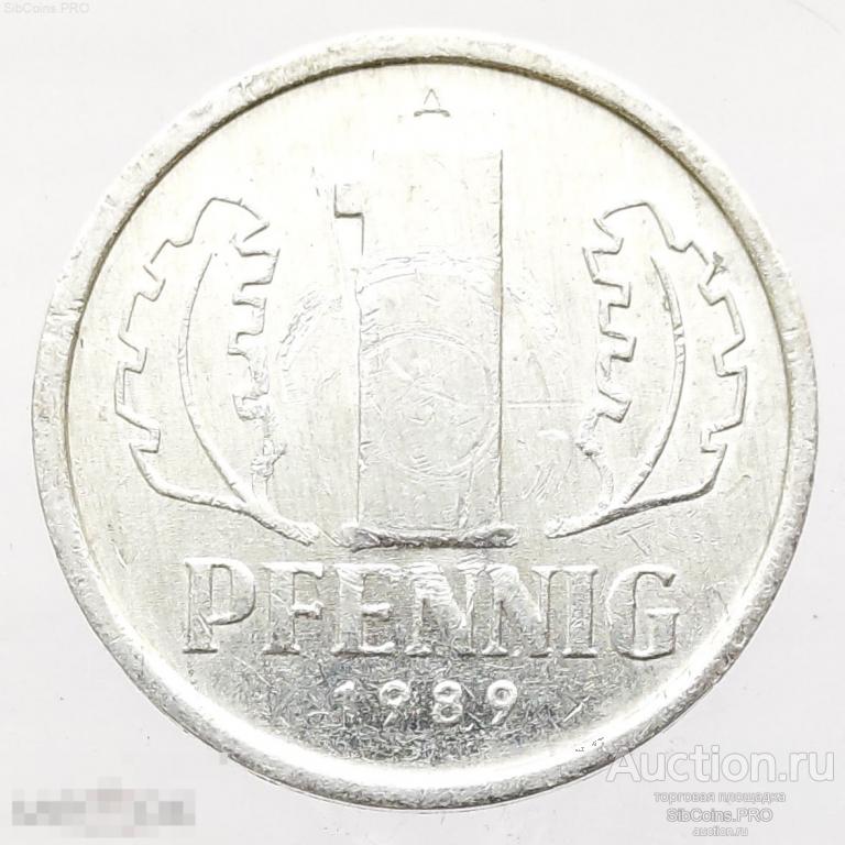 Германия, (ГДР) 1 пфенниг, 1989