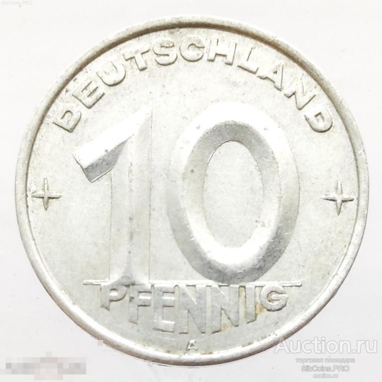 Германия, (ГДР) 10 пфеннигов, 1953