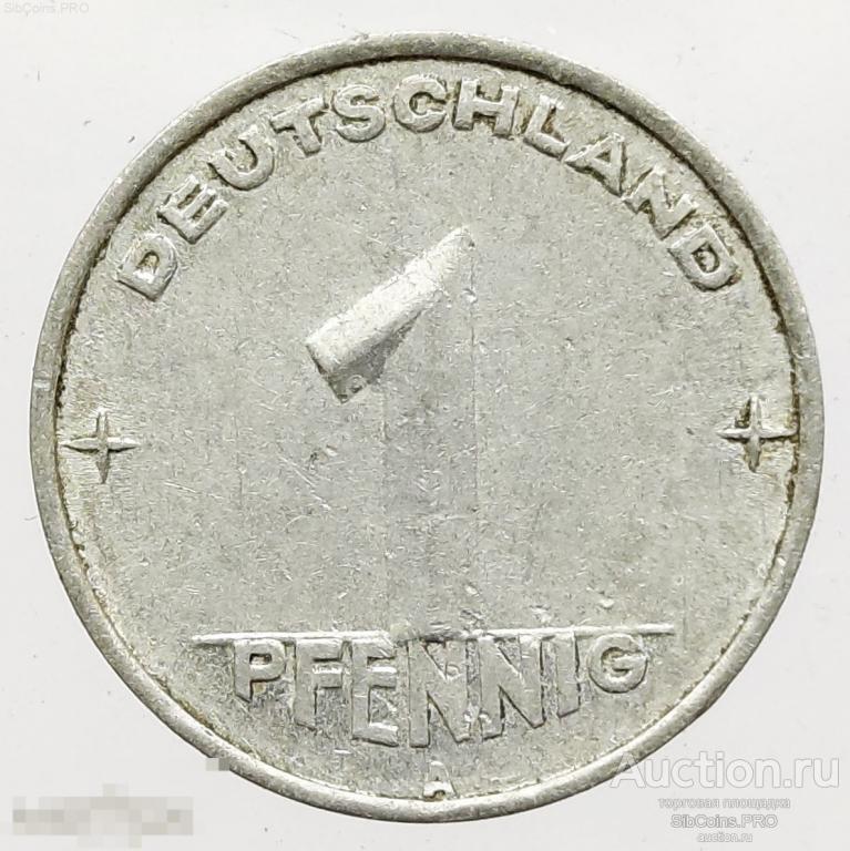 Германия, (ГДР) 1 пфенниг, 1952 (А)