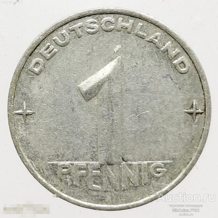 Германия, (ГДР) 1 пфенниг, 1952