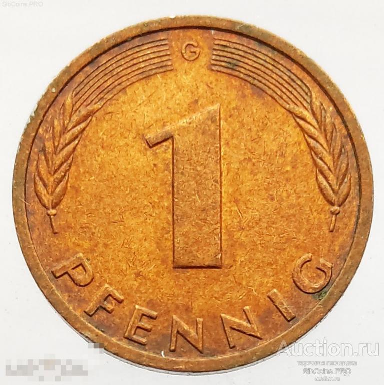 Германия 1 пфенниг, 1986 (G)