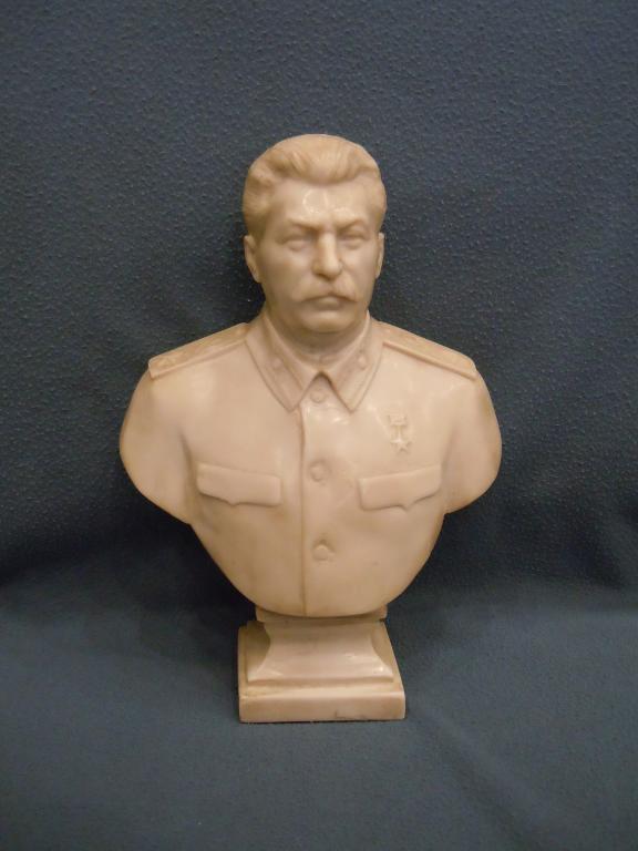 "Сталин" СССР, Ленинград, бюст, мраморная крошка, искусственный мрамор