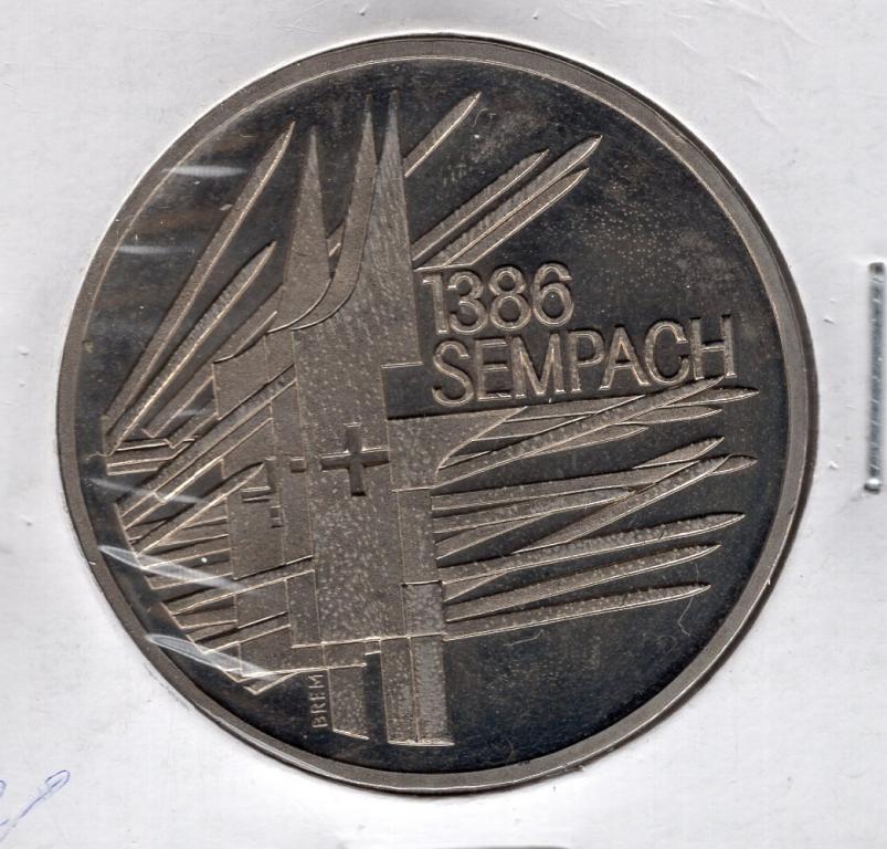 5 франков - Швейцария - 1986 - 500 лет битве при Земпахе - KM#65