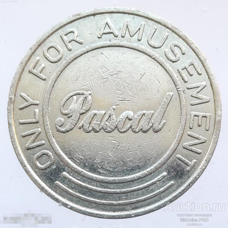 Жетон «Pascal - Only For Amusement / 1 Punt», Нидерланды