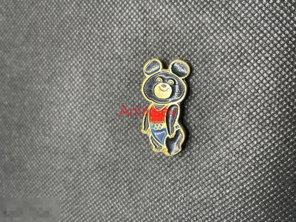 Знак спорт олимпиада 1980 Мишка