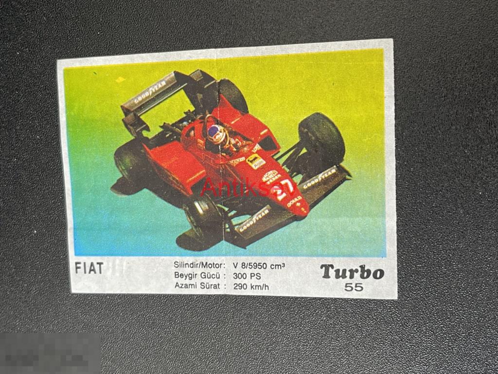 Вкладыш от жвачки Turbo № 55 2 серия