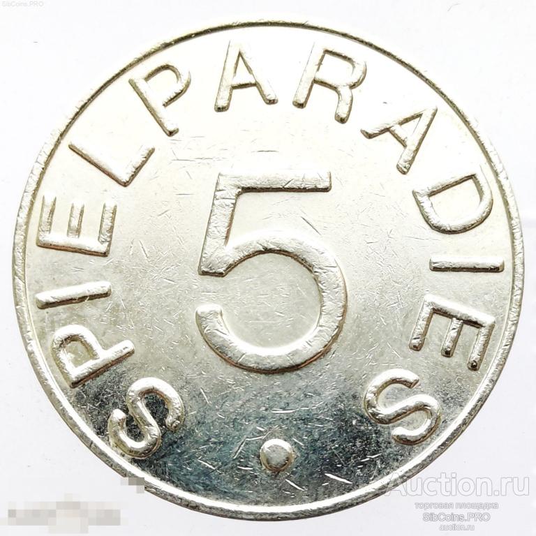 Жетон Германии (игровой) — 5 Spielparadies (S.P.&M.V. 81-90 GEMEINSCHAFT)
