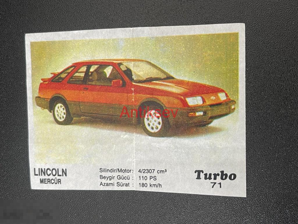 Вкладыш от жвачки Turbo № 71 2 серия