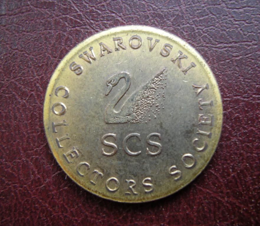 Австрия жетон Swarovski Collectors Society (SCS) Общество коллекционеров Swarovski, биметалл