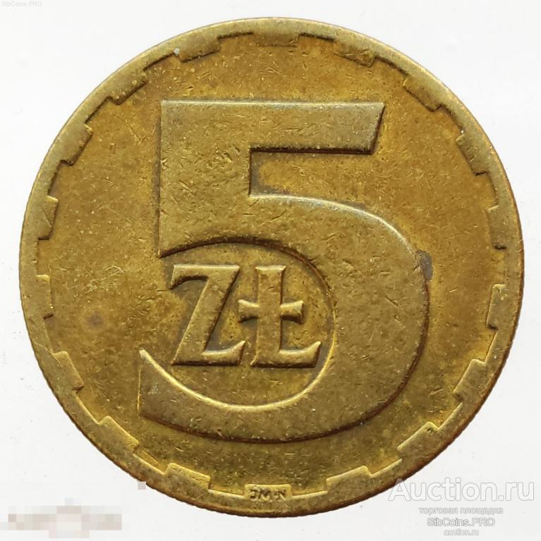 Польша 5 злотых, 1976