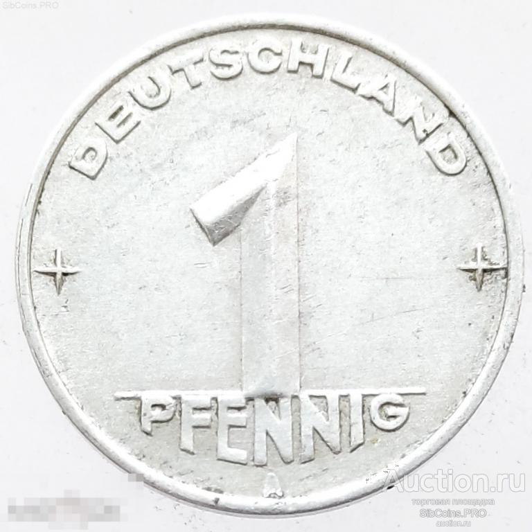 Германия, (ГДР) 1 пфенниг, 1952 (А)
