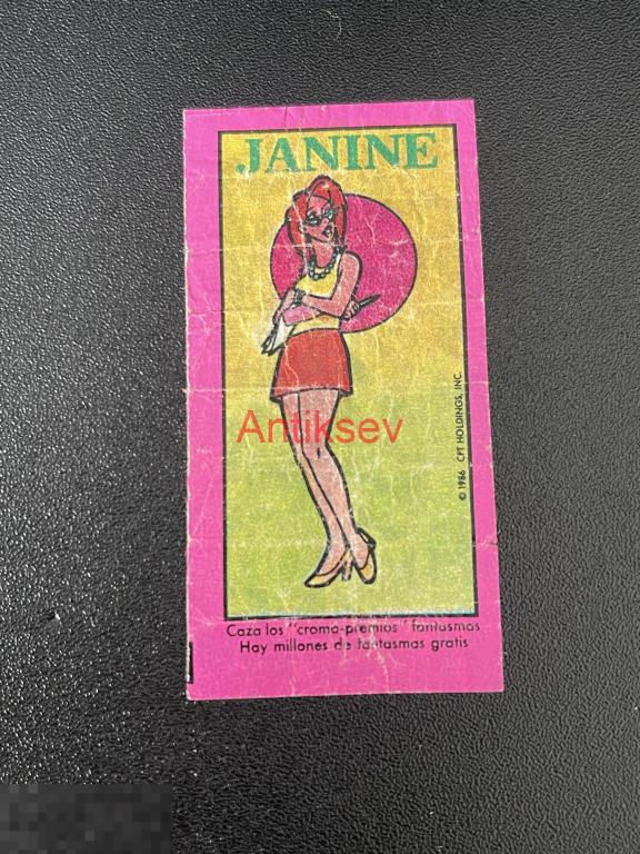 Вкладыш от жвачки Охотники за привидениями Испания