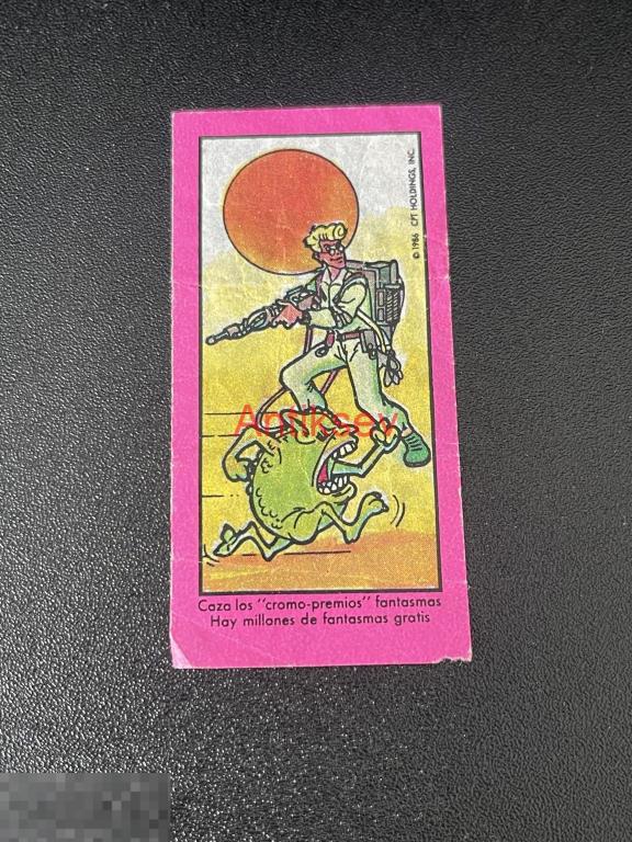 Вкладыш от жвачки Охотники за привидениями Испания