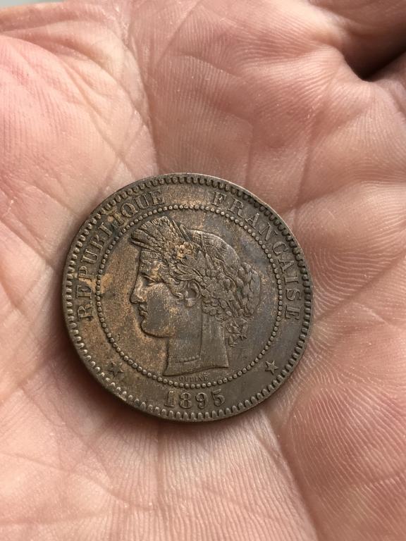 Франция. 10 Сантим 1895 г. г.Сохран.Оригинал.