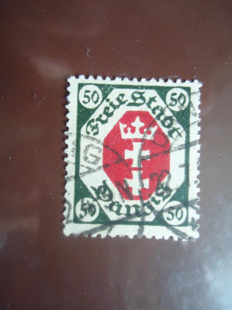 1921 г.  Данциг    гаш. без клея.