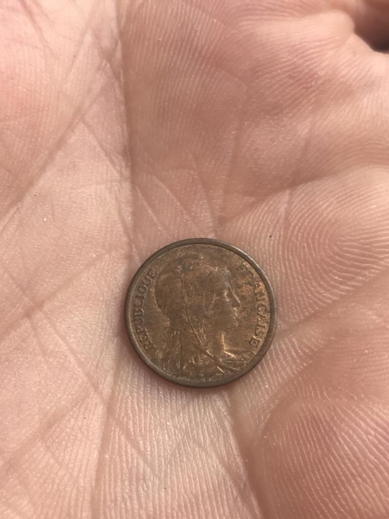 Франция. 1Сантим 1911 г.Сохран.Оригинал.
