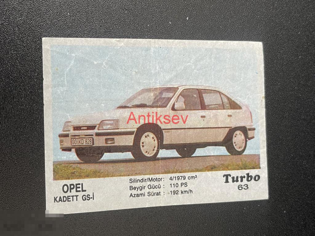 Вкладыш от жвачки Turbo № 63 2 серия